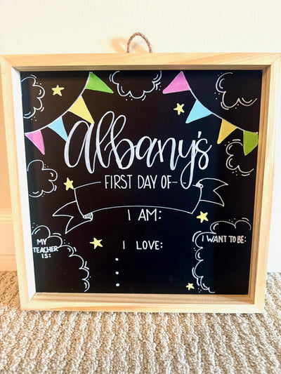 Back to School Chalkboard