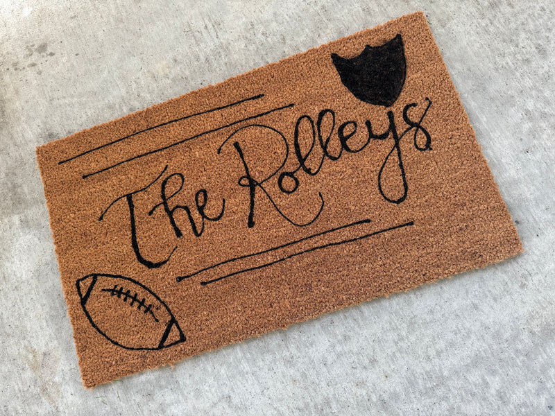Custom Painted Doormat