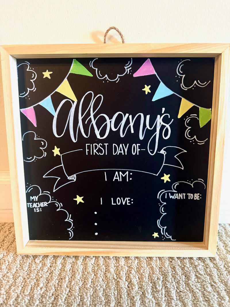 Back to School Chalkboard